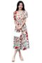 Rayon Fit and Flare Below the Knee One Piece Dresses