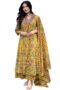 Rayon Viscose Anarkali Printed Kurta with Palazzo & Dupatta